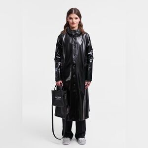 NWOT Stutterheim | Mosebacke long opal raincoat, XXS, Black
